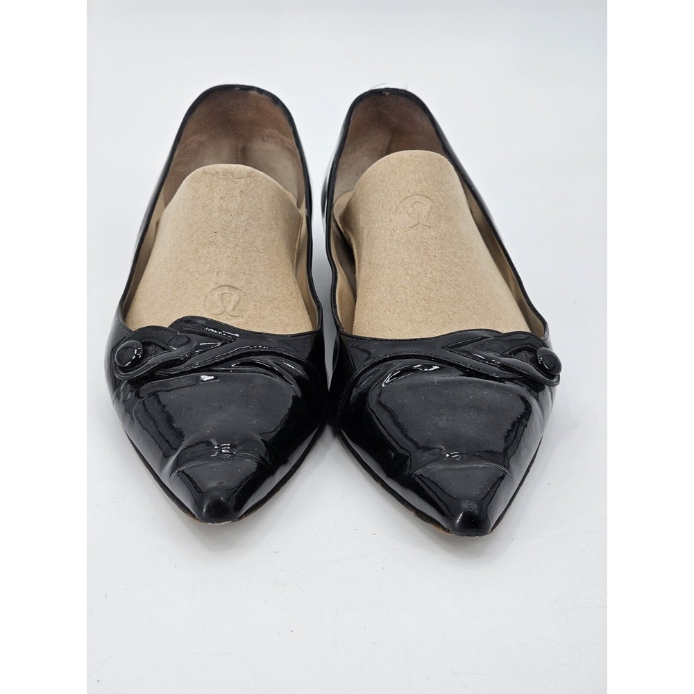 Jimmy Choo Black Patent Leather Pointed Toe Pump sz 38